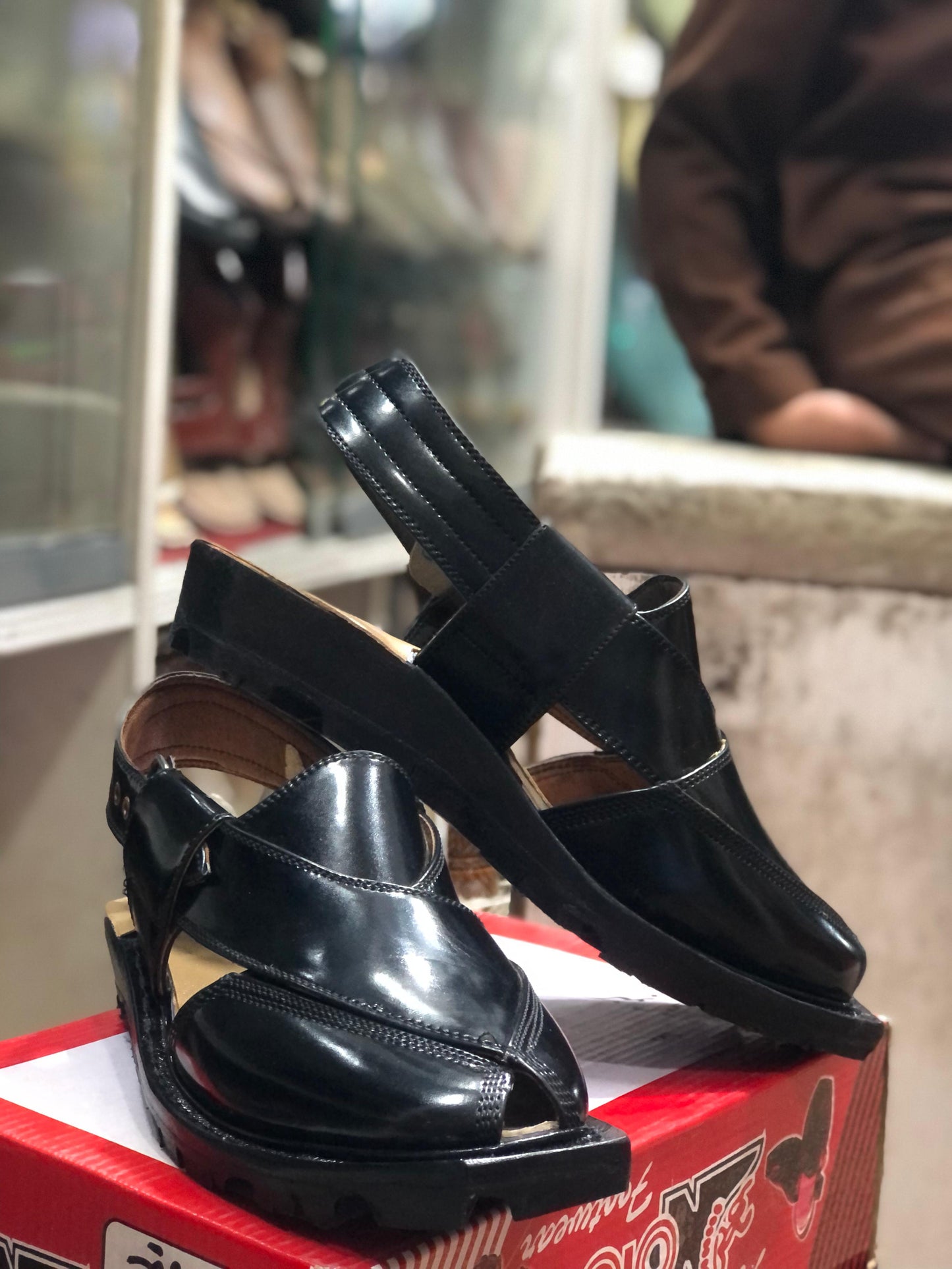 Black Norozi Chappal